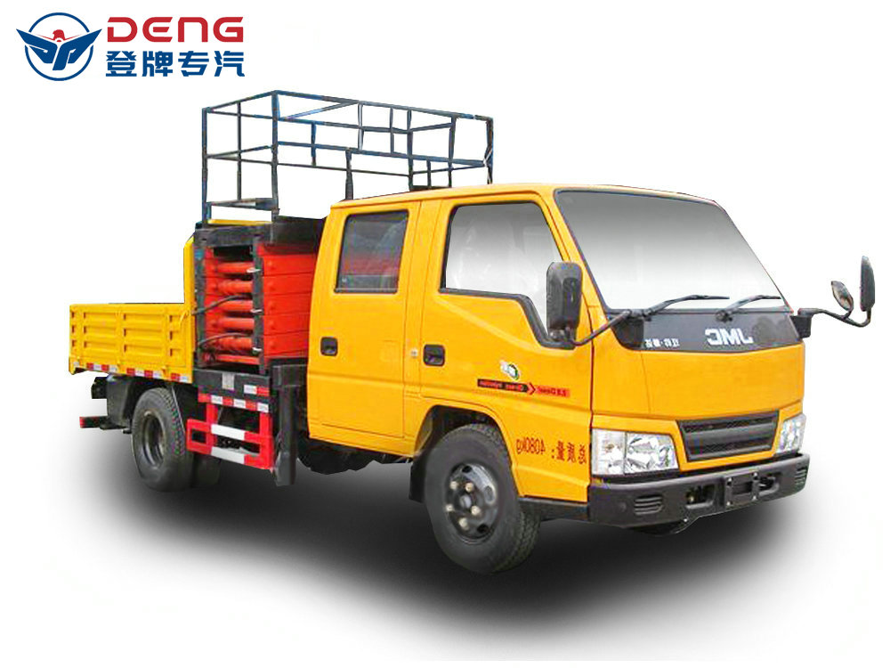 江鈴雙排座8-10米平臺升降高空作業(yè)車