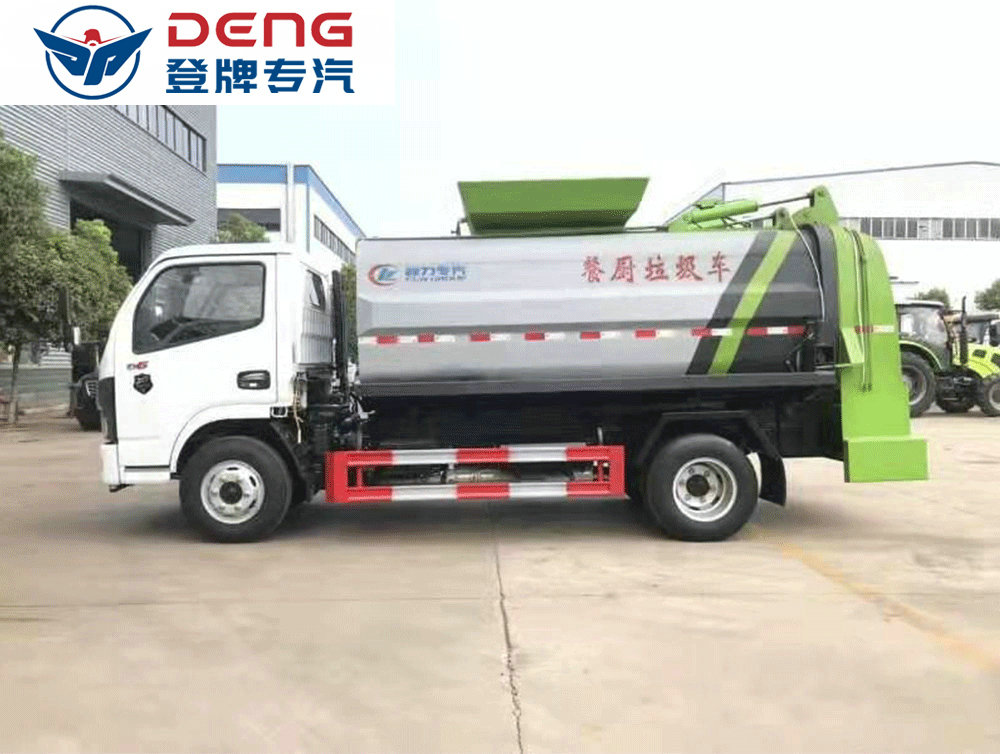 國六東風多利卡方形餐廚垃圾車_07
