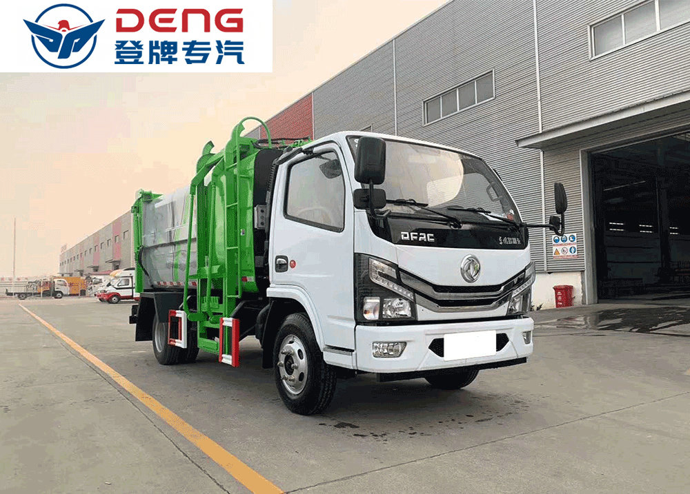 國六多利卡藍牌側(cè)裝壓縮垃圾車_08